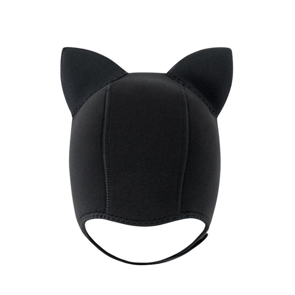 Diving Headgear for Women and Men, 3-5mm Snorkeling and Surfing Wetsuit Hood, Warm Ear and Head , Sun Swimming Cap