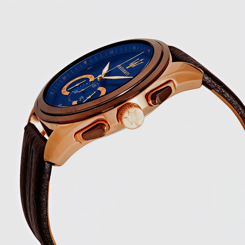 Maserati R8871612024 Traguardo Chronograph Blue Dial Men's Watch