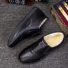 Men's Shoes 2025 Winter New Velvet Thickened Warm High-top Leather Cotton Shoes Lightweight One-pedal Anti-lazy Shoes