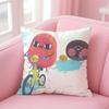 EEggy Party Cushion Cover Pillow Case Soft Friendly Fabric  Concealed Zipper
