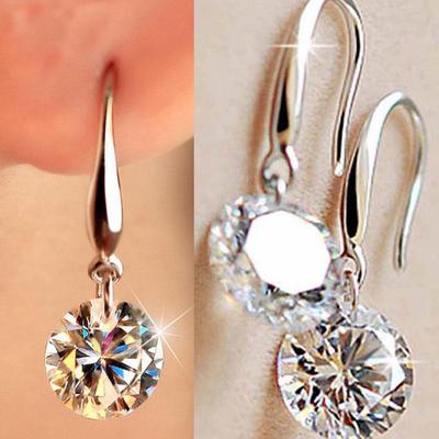 South Korea Dongdaemun S925 Silver Zircon Earrings – Cute, Best-Selling Accessories for Women