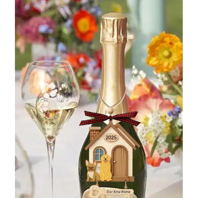 House Warming Ornament 2025, Our New Home with Cute Dog, Welcome Home Gift Ideas for Her & Him or Couple, House Warming Gifts, New Homeowner Present