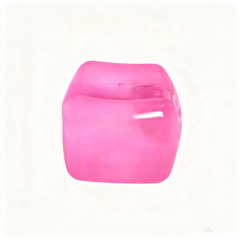 Soft Texture Ice Cube Squishy Toy Transparent Ice Cube Squeeze Toy  Sensory Play
