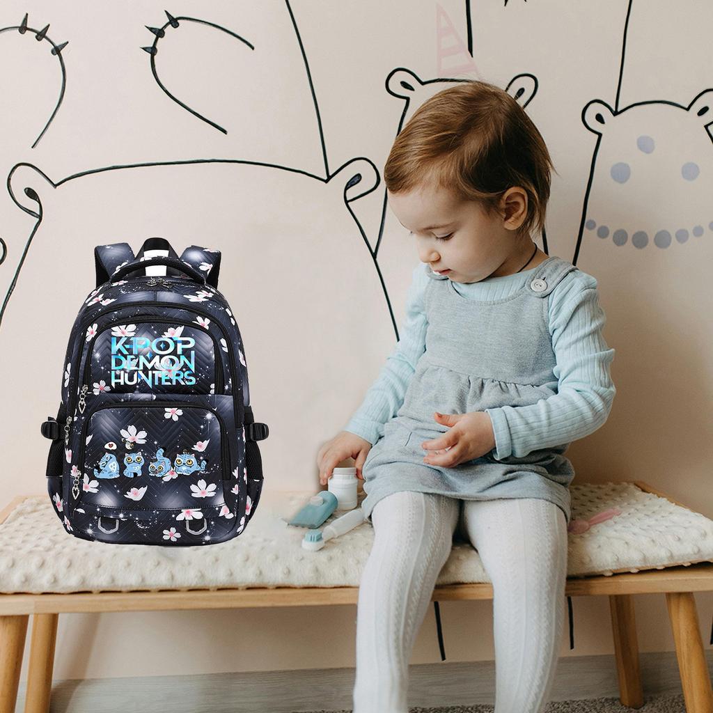 Large-capacity Backpack For Primary And Secondary School Students, Cartoon Shoulder Bag And Pencil Case For Children
