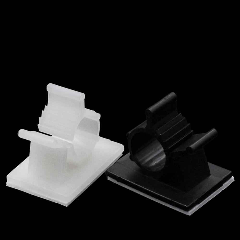 10pcs Organizador Prático Grampo Fixador Adesivo Clipe de Cabo Fivela Suporte Fixador para Gerenciamento de Fios