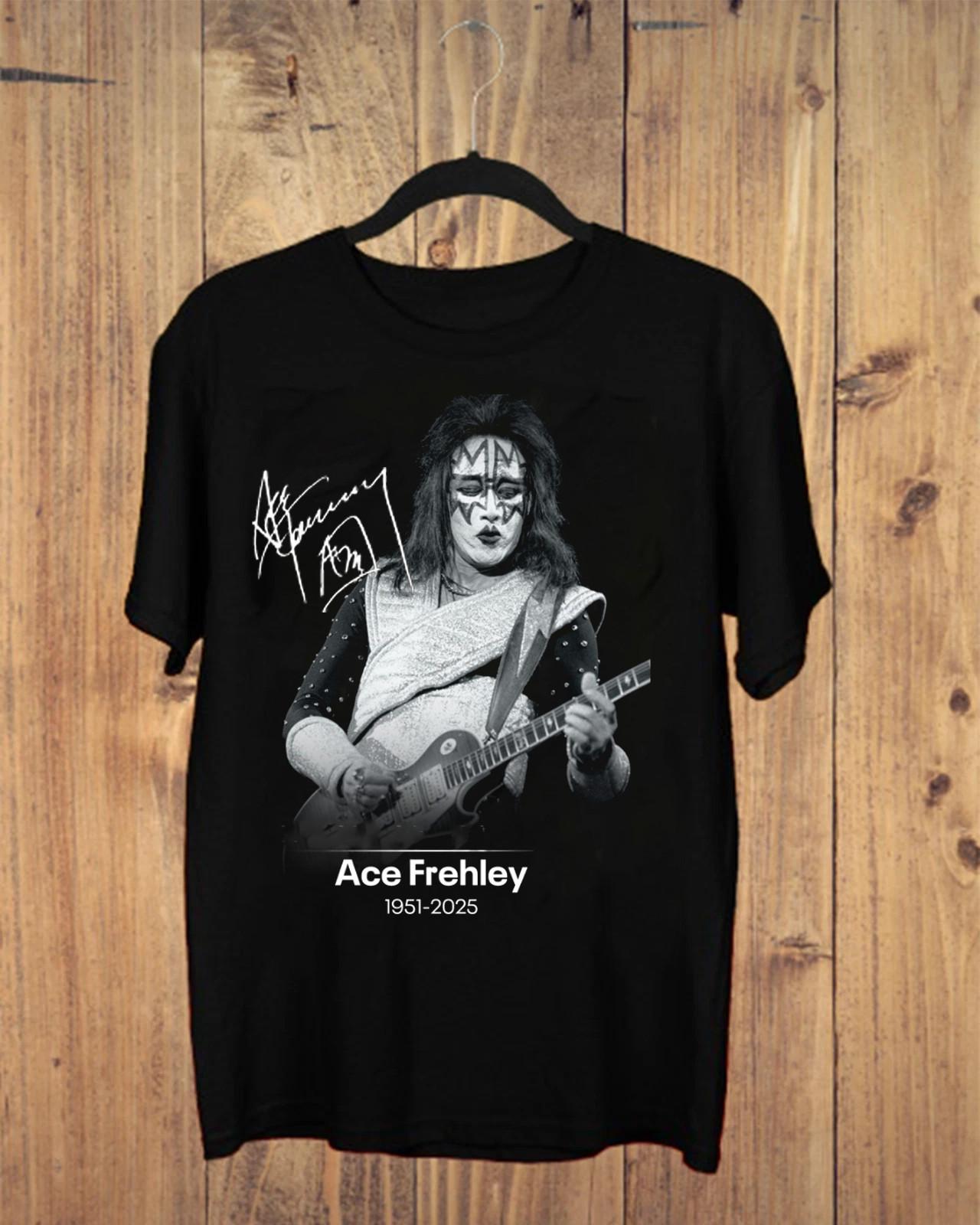 Rare Ace Frehley 1951 2026 T-shirt Full Size S to 5XL Gift For Fan A72 S