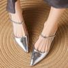 Women New High Heels Sandals Pointed Toe Chunky Shoes Fashion Summer Slippers Designer 2025 Sexy Luxury Pumps Woman Sandalias