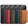 2 In 1 Detachable Magnetic Card Solt Leather Wallet Case For iPhone 17 Pro Max 16 Plus 15 Plus 14 13 12 11 Stand Kickstand Cover