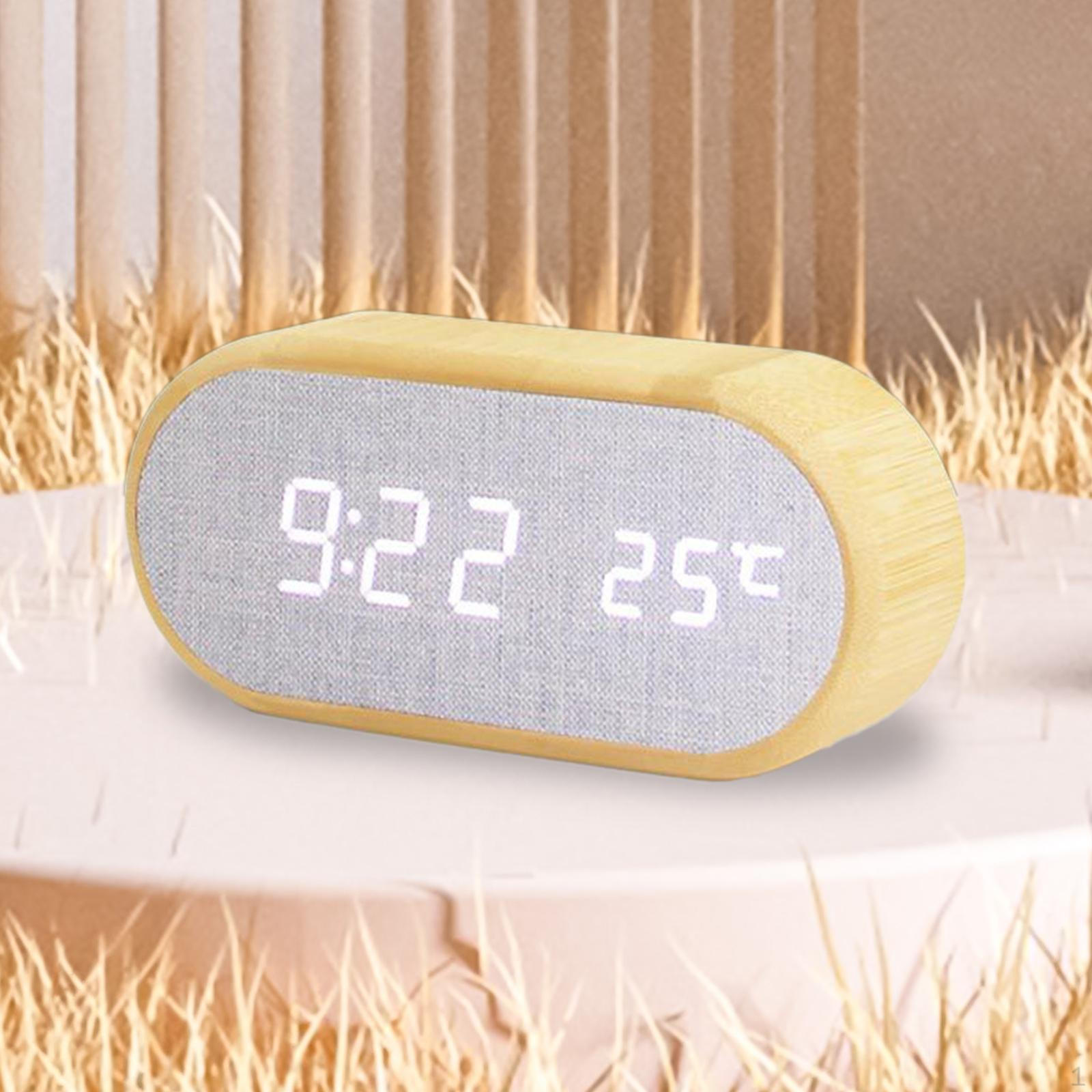 Clock, Snooze Function Multifunctional Clock for Bedroom Bedside Digital
