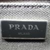 PRADA  1BG439 2WAY bag black canvas Women