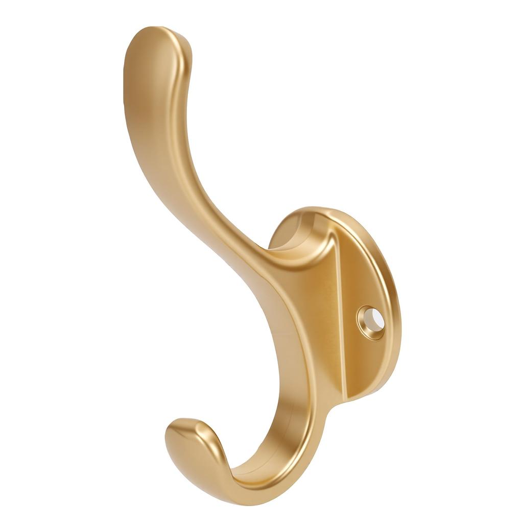 10 Pack Heavy Duty Aluminum Alloy Wall Coat Hooks No Drill Or Drill Dual Use Rust Proof Bathroom Towel Hook Entryway