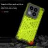 KEYSION Shockproof Armor Case for Xiaomi 14 14 Pro 5G Silicone+PC Transparent Honeycomb Phone Cover for Xiaomi 13 Pro 13 Ultra