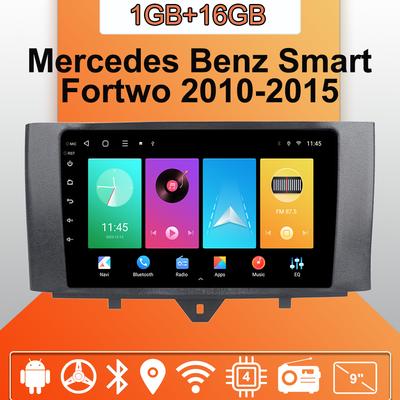 Car Radio Android Auto Carplay For Mercedes Benz Smart Fortwo 2010-2015 Multimedia Player Head Unit Stereo GPS Navigation BT WIFI 1+16GB