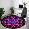 1pc Floral Mandala Design Chair Carpet for Office, Soft, Non-Slip Polyester Mat, Office, Entryway, Living Room, Bedroom,  Yy251207258