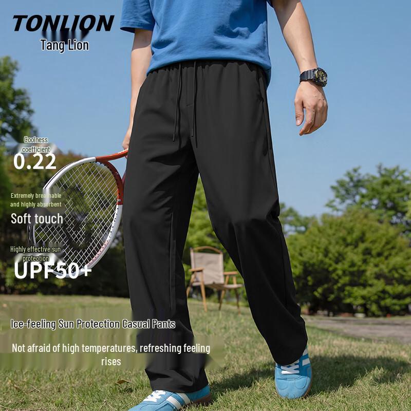 TonLion Men s Summer Lightweight Breathable Straight-Leg Casual Pants 2XL
