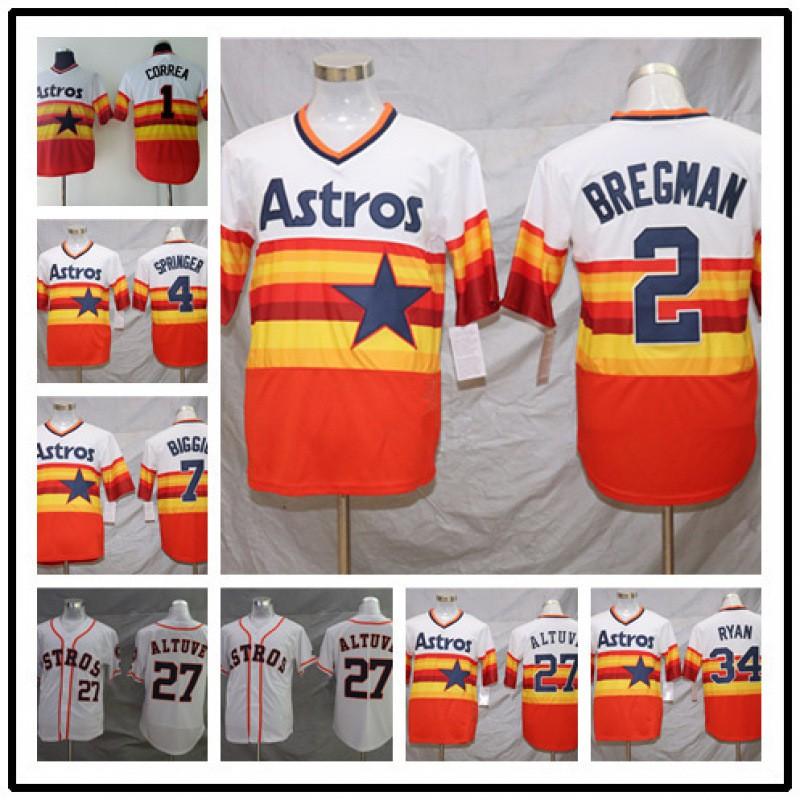 Houston Astros MLB Fan Baseball Jersey Unisex Embroidered Sport Shirt Game Day Outdoor Wear