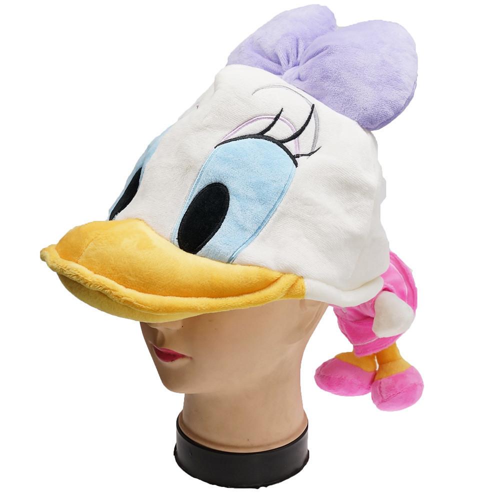 Chapéu Pelúcia Animal de Pelúcia Fofo Quente Proteção de Orelha Chapéu Para Crianças Stitch Pato Margarida