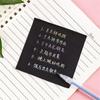 Easy Post Notes Black Notepads Self-adhesive Memo Pad Office Accessories Sticky Notes  Notebooks