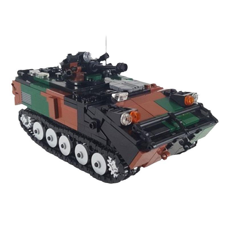 Französisches Infanterie-Schützenpanzer Truppentransportpanzer Baustein Montage Bewaffnet Platz für 7 Krieger Modellbausteine Spielzeug