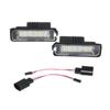 2Pcs 12V 18 LED Car Number License Plate Lights Lamps White For VW GOLF 4 5 6 7 Lupo Scirocco Polo 9N 6R Passat B6 Phaeton