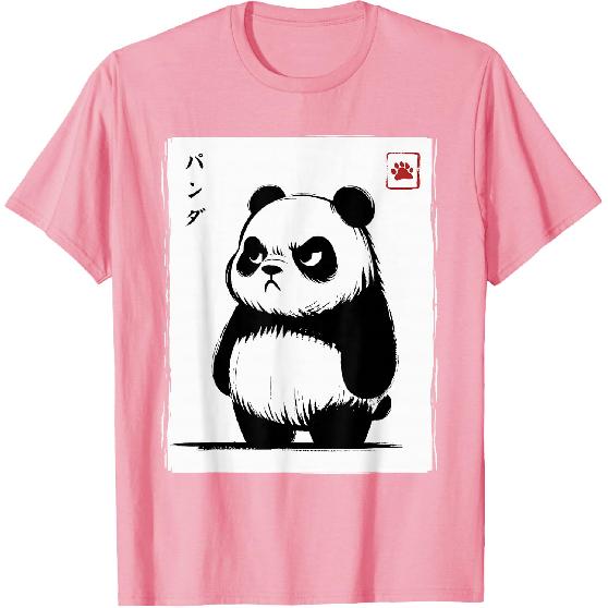 Kawaii Panda Ink Japanese Art Men Women Kids Funny Panda T-Shirt
