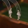 1Pcs Fashion Gold Color Star Stud Earrings for Women Exquisite Shiny Zircon Piercing Earrings Wedding Jewelry Bijoux Gift