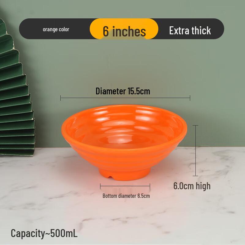 LYGIL Extra Thick Melamine Noodle & Soup Bowl