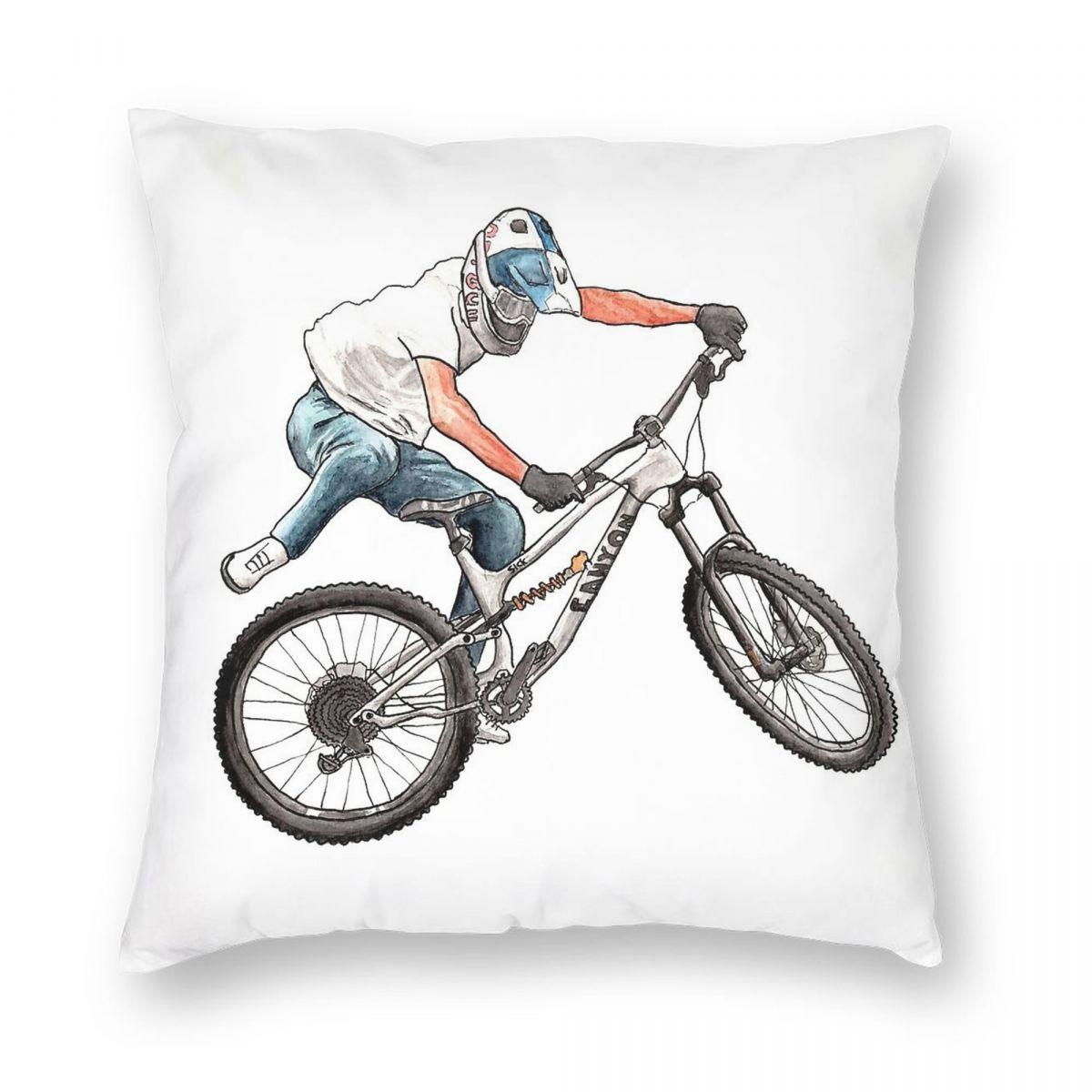 

Fabio Wibmer MTB NacNac Square Pillowcase Polyester Linen Velvet Printed Zip Decor Bed Cushion Cover 30cmx30cm