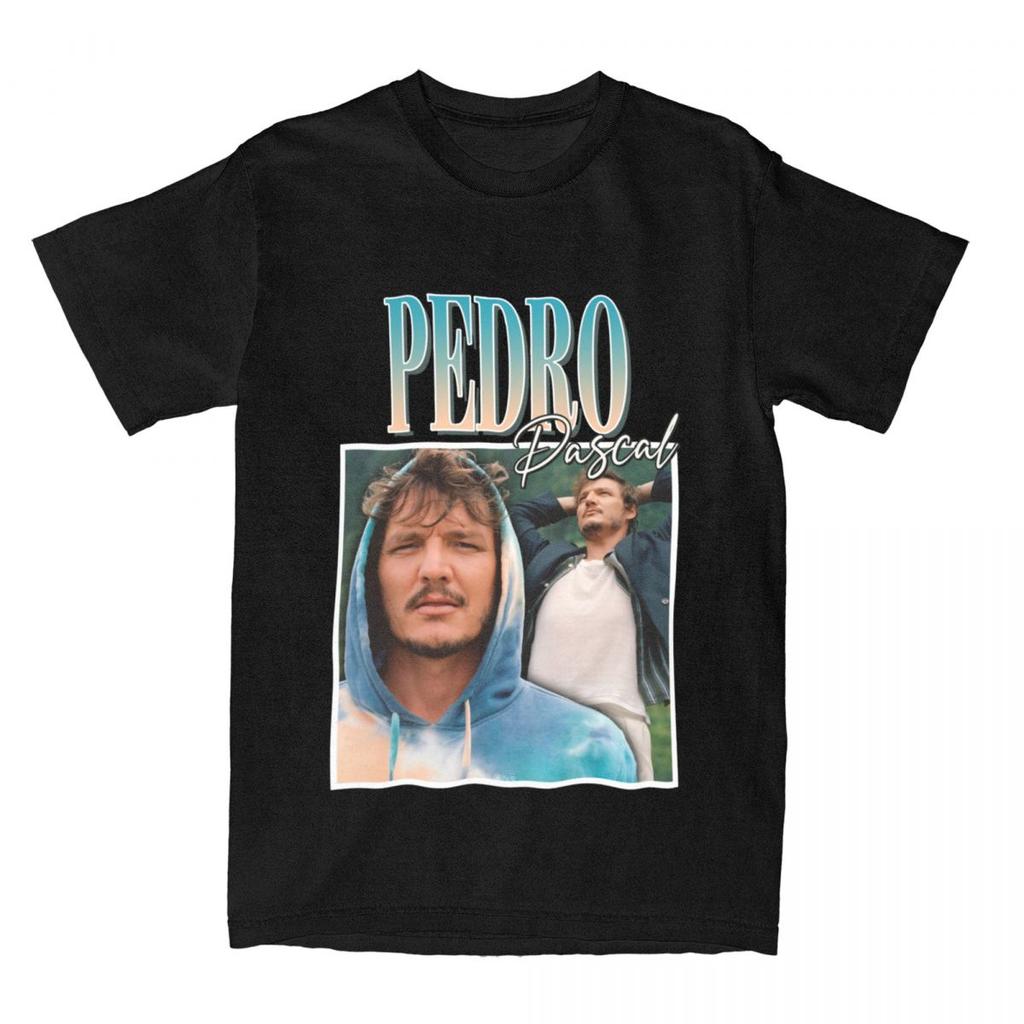 Vintage Bootleg Pedro Pascal T-Shirt Damen 100% Baumwolle Unisex Streetwear Pedro Pascal T-Shirt Übergröße T-Shirt