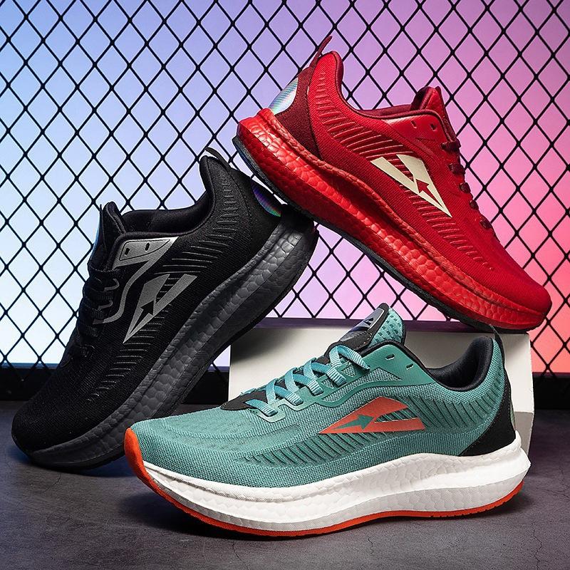 Summer new non-slip breathable wide last ultra-light running shoes widened rebound ultra-soft E wide head running shoes men's shock absorption