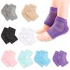 Silikon-Gel-Fersensocken Fersenfeuchtigkeitsspendende Socken Offene Zehensocken Rissige Füße Zehenlose Fersenreparatur für Frauen Trockene Harte Rissige Füße