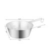 1PC 304 Stainless Steel Snow Roller Bowl 1950ml 900ml 600ml Portable Bowl, Can Hang Cookware Pot Kitchen Cookware Accessories