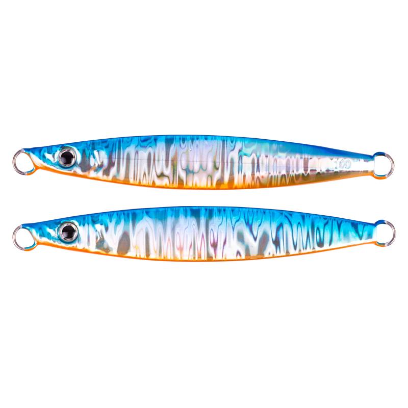 80g/100g/150g/200g/250g Luminous Vertical Trolling Boat Fishing Metal Jigs Lure Slow Jigging Lure Bait