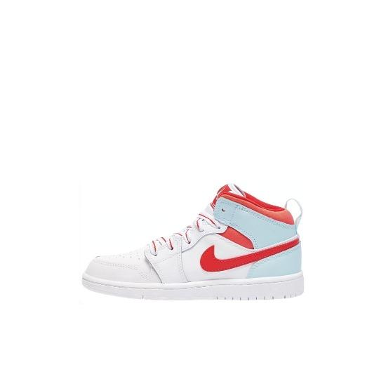 

Air Jordan 1 Mid PS Topaz Mist Children s Basketball Shoes 640737-104 EU 31.5 белый