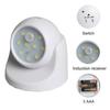 360° Rotating PIR Motion Sensor Night Light Led Magnetic Wall Lamps Rechargeable Auto/On/Off Under Cabinet Closet Kitchen Light