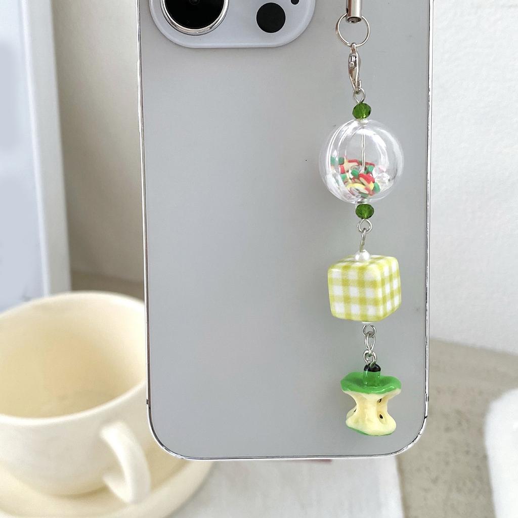 Apples Bead Mobile Chain Multifunctional Phone Chain Fashion Mobile Strap Cuteness Phone Lanyard for Daily Party Use