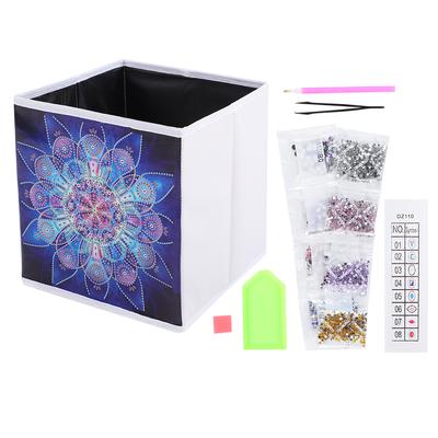 Kits de Peinture Diamant pour Adultes Décoration Murale Strass Boîte de Rangement Pliable Accessoires DIY