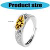 Adjustable Moissanites Diamonds Rings Decoration for Trendy Women Promoting Elegant Styles and Healthy Mood Wear