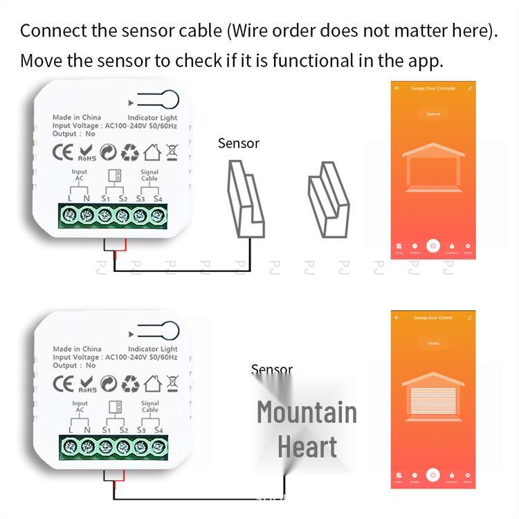 Tuya Zigbee Smart Garage Door Controller with App & Voice Control