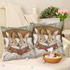 Easter Throw Pillow Cover Rabbit Eggs Decorative Pillowcase For Sofa Bed Cushion Case For Spring Holiday Home Decor Easter