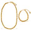 Gold & Silver Two-Tone Metal Chain Jewelry for Retro Style, Daily Wear & Dating