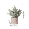 Artificial Plant Small Potted Faux Greenery Lifelike Plastic Plant for Housewarming Indoor Garden Office Bedroom
