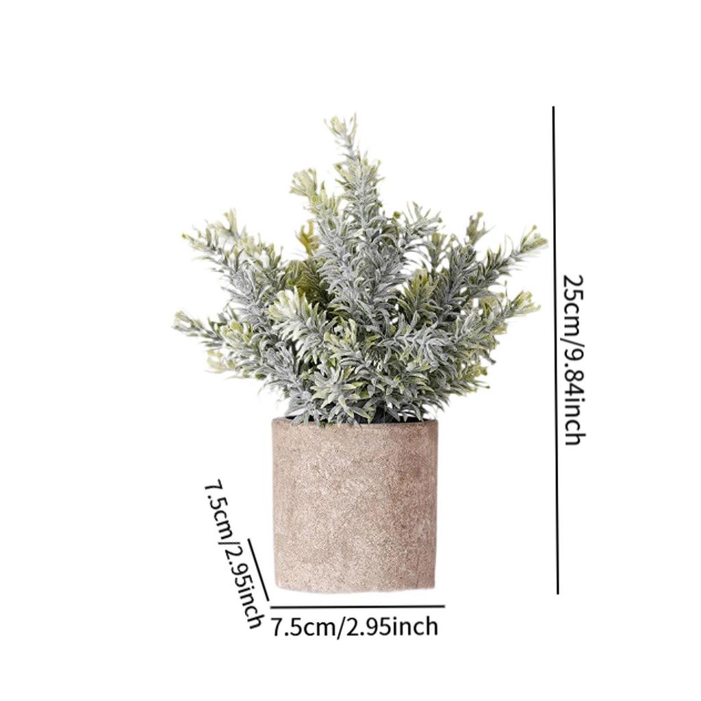 Artificial Plant Small Potted Faux Greenery Lifelike Plastic Plant for Housewarming Indoor Garden Office Bedroom