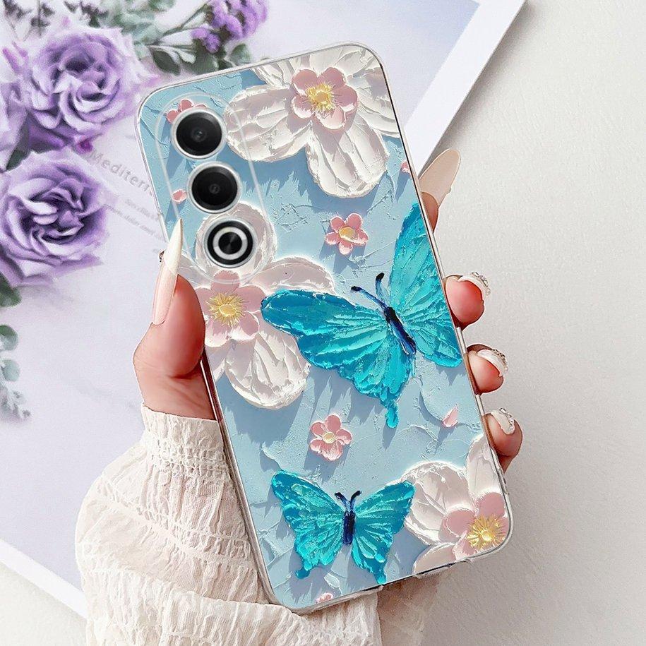 For OPPO K12x A80 Case 2024 New Fashion Love Heart Soft Silicone Back Cover For OPPO A3 Pro 5G CPH2639 A 80 K 12x CPH2667 Bumper