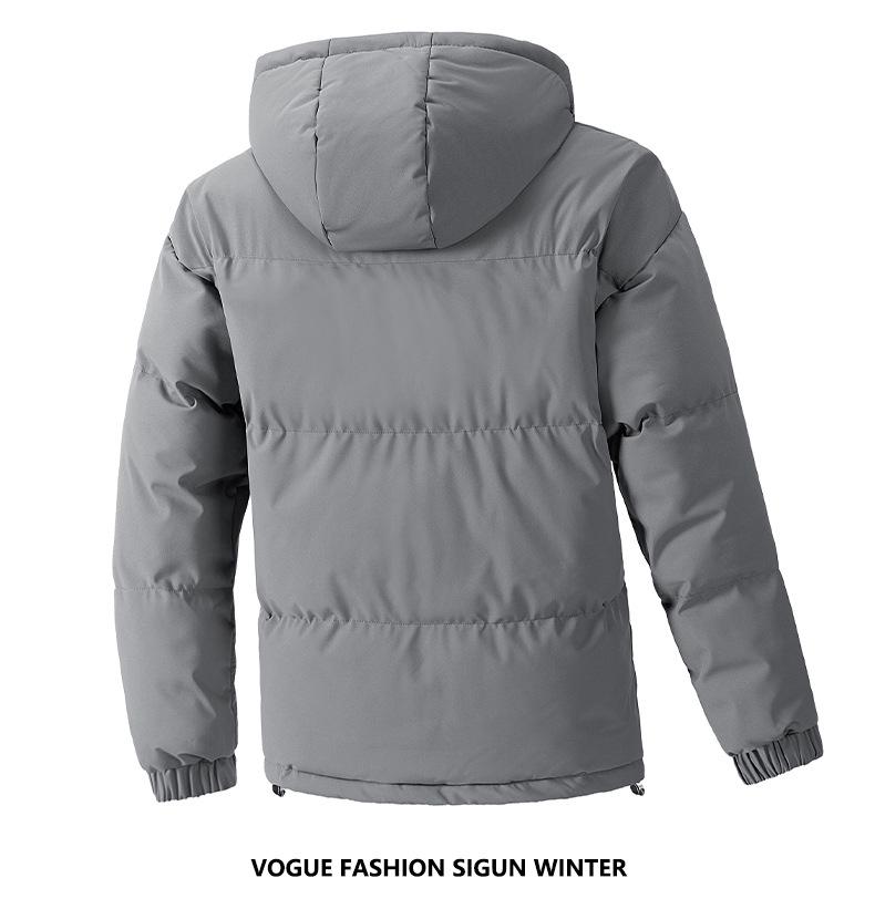 Men's Plus Size M-8XL Winter Cotton Hooded Puffer Jacket - Thick, Loose Fit for Couples