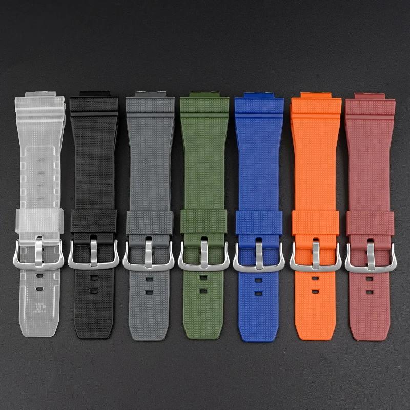 Eik Gummireim For Casio G-Shock GA-2100 GM-2100 Hurtigutløser TPU Resin Herre Sport Dykkerklokkereim Armbånd Tilbehør 16mm