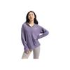 Li Ning Ice Cream Letter Zipper Hooded Comfortable Breathable Versatile Loose Jacket Women Jackets Dark-Gray Purple AFDVE46-4