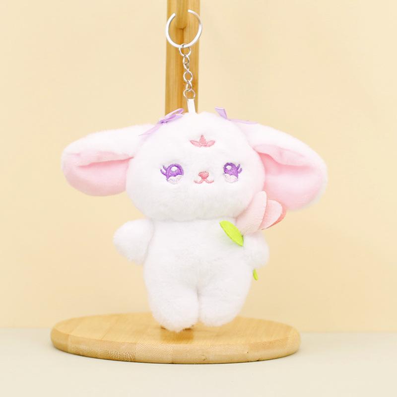 Bunny Plush Lovely Keychain Short Hair Stuffed Animal Wedding Gift
