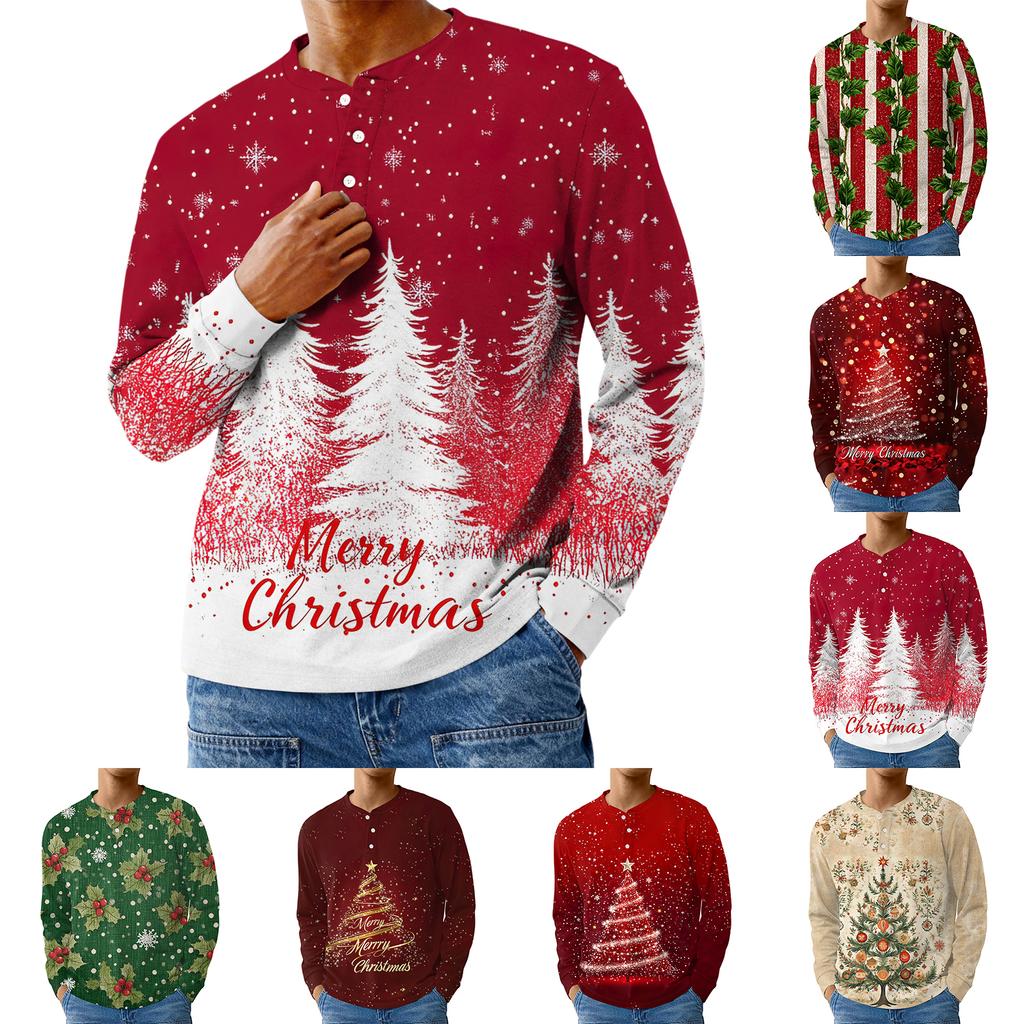 Men's Casual Oversized Button-Down Shirt With Long Sleeves