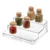 Clear 3-Tier Spice Rack Organizer Kitchen Pantry Makeup Storage Office Supplies Durable Plastic Shelf